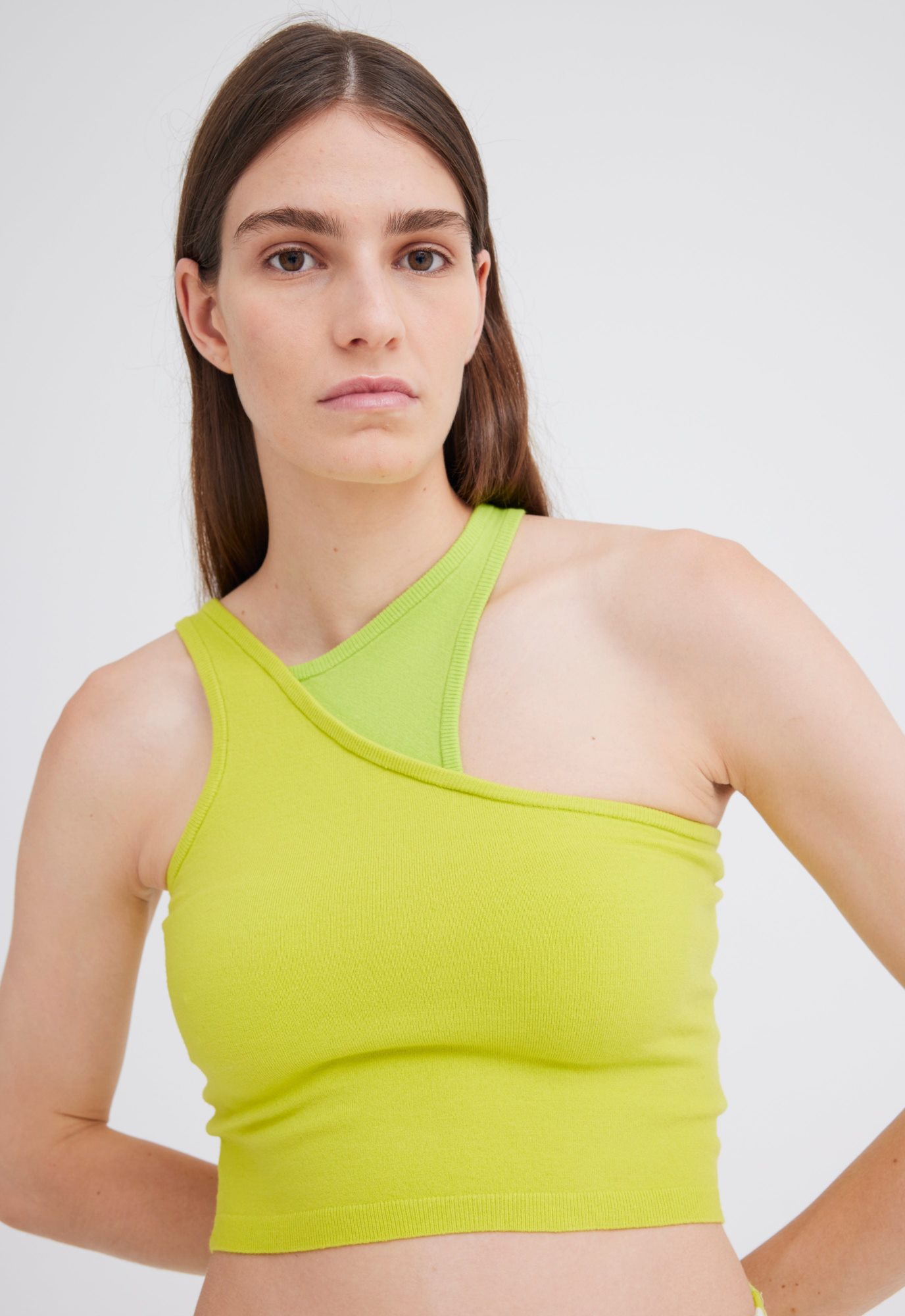 Jac + Jack NAGNATA Retro Tank - Lime/ Chartreuse